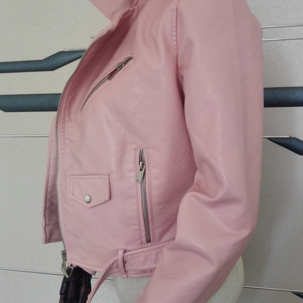 Pink Leather Jacket - Picture 4 of 5